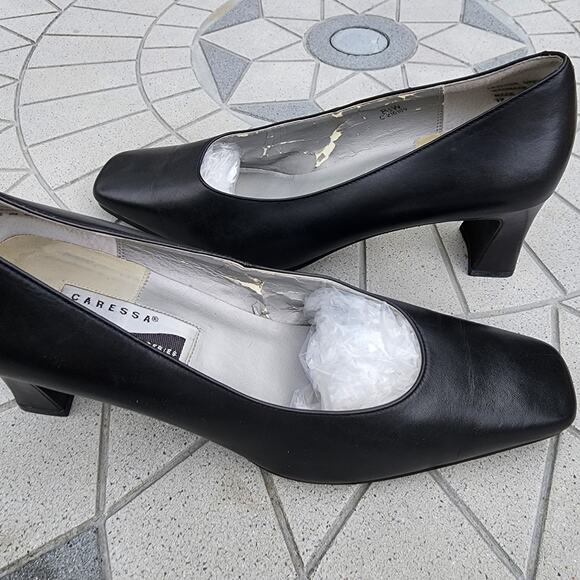 Caressa Classic Leather Comfort Pumps Heels 8.5W - Picture 11 of 13